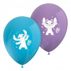Ballonger - Stitch & Angel - Bl�/Lila - 8-pack