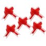 Dekorationsrosetter - R�d - 5-pack