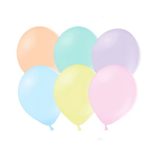 10 pack Pastellballonger