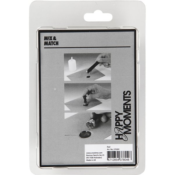 Lack och sigill - rd - Dia. 17 mm