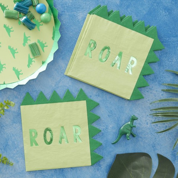 Servetter - Roarsome - 16-pack