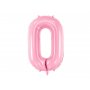 Sifferballong 0-9, pastellrosa 86cm