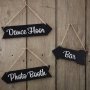 Vgvisarskyltar - Chalkboard - 3-pack