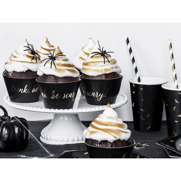 Cupcake Wrappers - Trick or Treat Gold - 6-pack