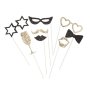 Photobooth-kit - Svart - 8 delar