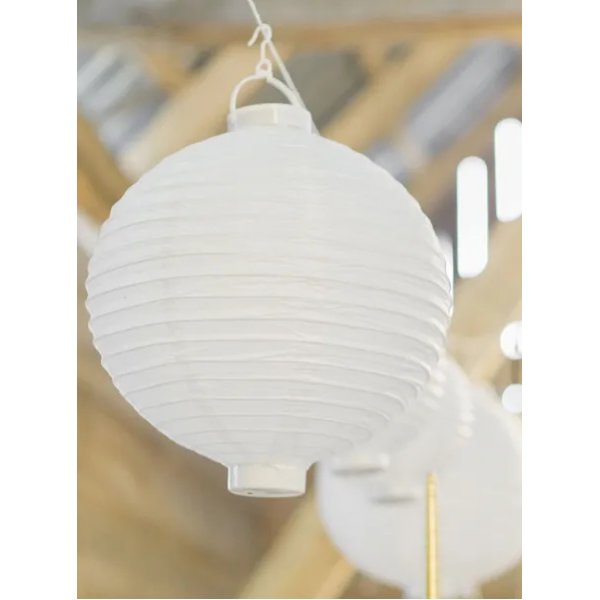 Papperslykta LED - Vit