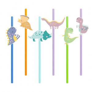 Sugrör - Dinosaurs - 6-pack Sugrör - Dinosaurs - 6-pack