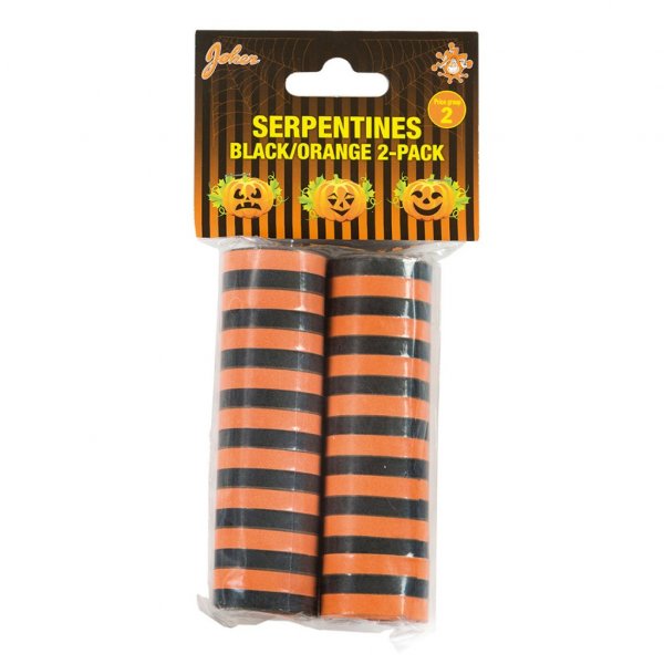 Serpentiner - Svart/Orange - 2-pack Serpentiner - Svart/Orange - 2-pack
