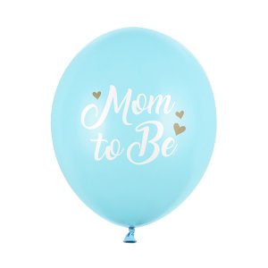 Ballonger - 6-pack - Mom to be - Ljusbl