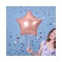 Folieballong Stj�rna Ros�