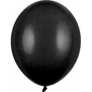 Enfärgade ballonger - Premium 27 cm - Svart - 10-pack