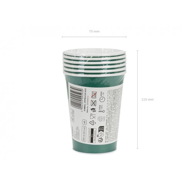 Pappmuggar - M�rkgr�n