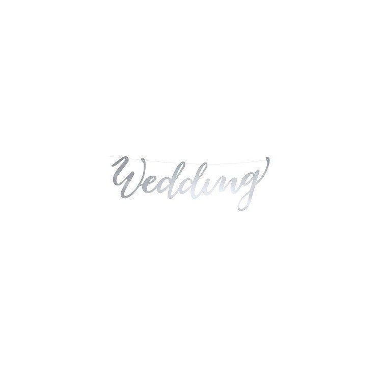 Bröllopsgirlang Wedding Silver – Fyndhörnan