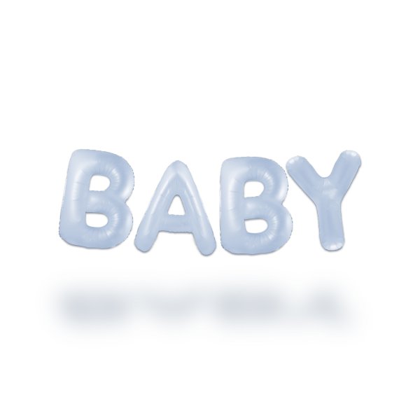 Ballonggirlang - BABY - Pastellbl� - 35 cm