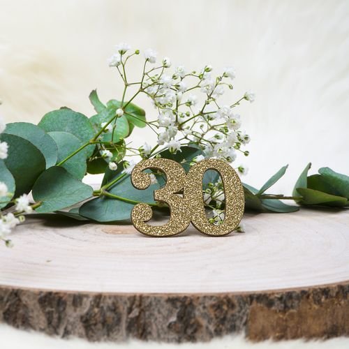 30 �r Bordsdekoration - Guld - 6-pack