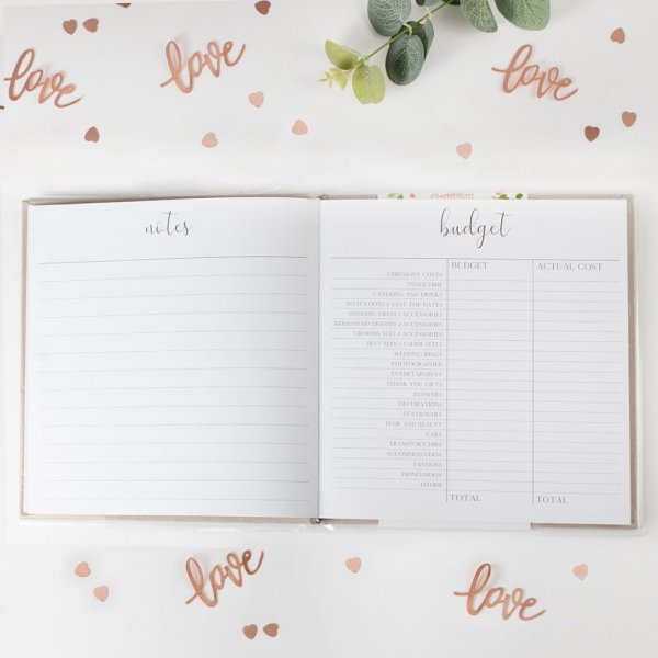 Wedding planner - Grå/Roséguld Wedding planner - Grå/Roséguld