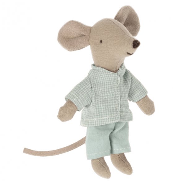 Pyjamas - Blårutig - Lillebror Mus Pyjamas - Blårutig - Lillebror Mus