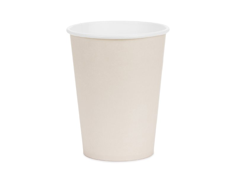 Pappmugg - Beige - 250ml - Pappmuggar, Dukning