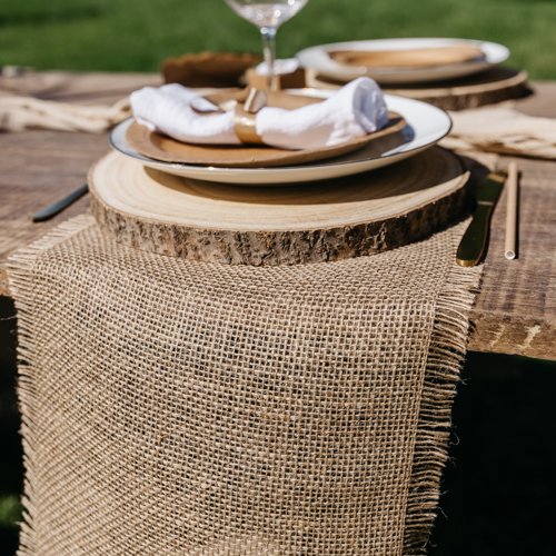 Bordsl�pare i jute - Natur - 30 cm x 5 m
