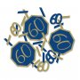 Konfetti 60 �r Marinbl� & Guld