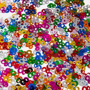 Bordskonfetti - Siffra 8 - F�rgmix Metallic - 14g