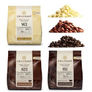Choklad - Favoriter fr�n Callebaut - Vit, m�rk och mj�lkchoklad - 1,2 kg