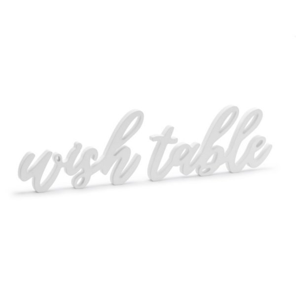 Tr�bokst�ver \\\"Wish Table\\\"
