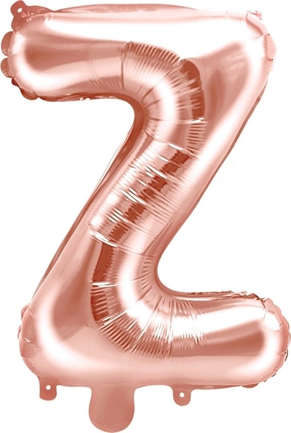 Bokstavsballonger – Roséguld – 35 cm – Bokstav: Z – Bokstavsballonger, Ballonger