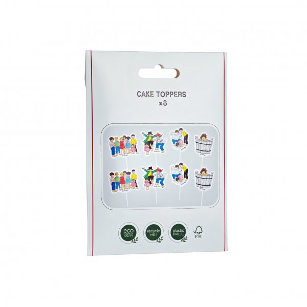 Cake Toppers - Bullerbyn 8-pack 10cm Cake Toppers - Bullerbyn 8-pack 10cm