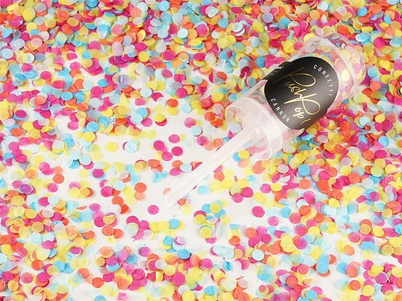Partypopper – Mix – Konfettibomber, Smådekorationer