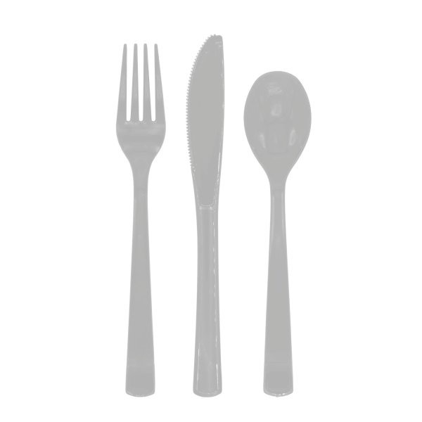 �teranv�ndbara Plastbestick - Silver - 18-pack