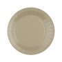 Papperstallrikar Taupe / Beige
