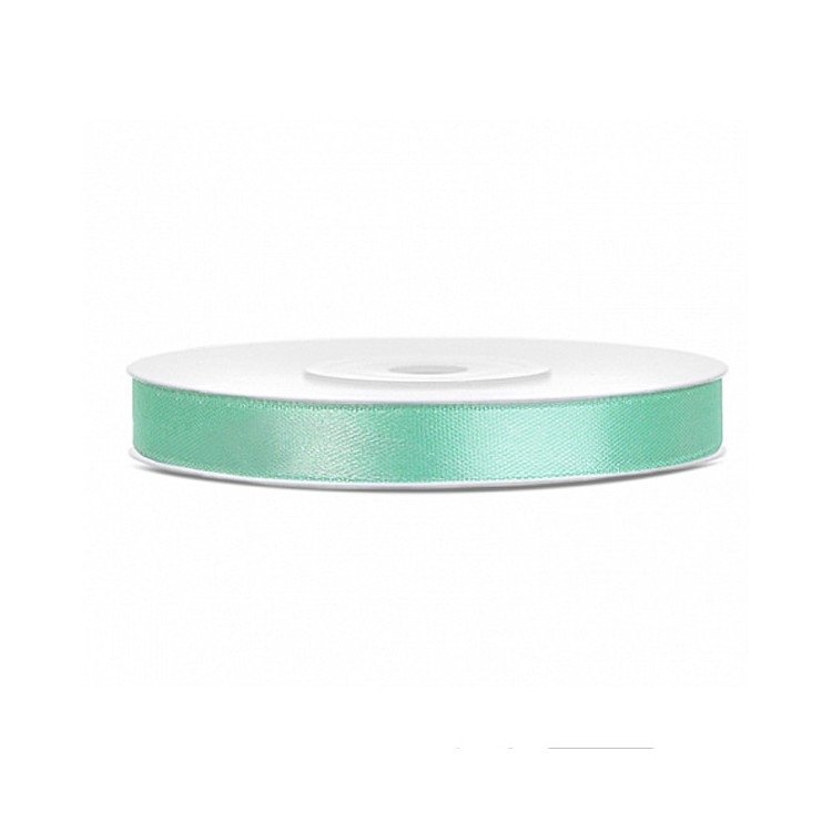 Sidenband, Satinband Mint 12 mm – Fyndhörnan