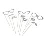 Photobooth-kit - Silver - 9 delar