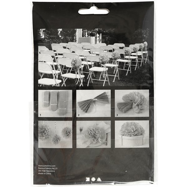 Papperspompomer - lila - Dia. 20+24+30 cm - 3 st Papperspompomer - lila - Dia. 20+24+30 cm - 3 st