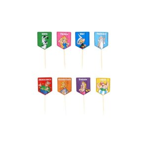 Cake picks - Asterix - 8 st