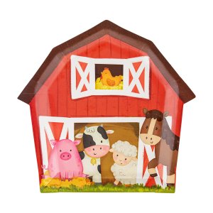 Papptallrikar - Bondg�rd - 6 st