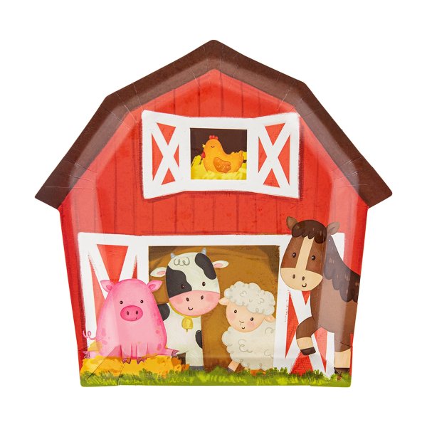 Papptallrikar - Bondg�rd - 6 st