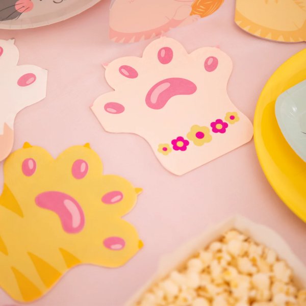 Servetter - Pastellkatter - 12 st