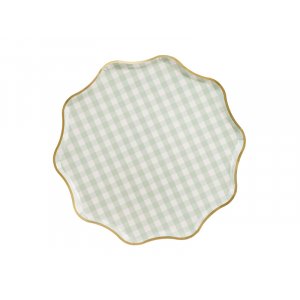 Tallrikar rutiga - Mix - 23 cm