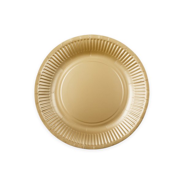 Papptallrikar - Champagne - 23 cm - 8-pack Papptallrikar - Champagne - 23 cm - 8-pack