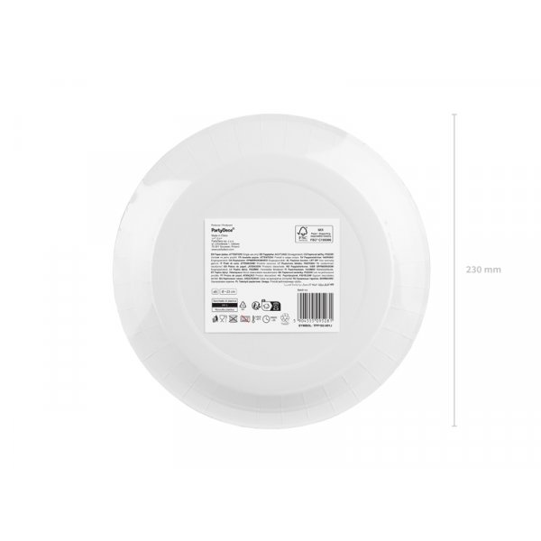 Papptallrikar - Ljusbl�