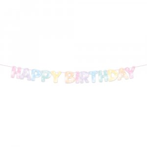 Girlang - Happy Birthday - Pastell