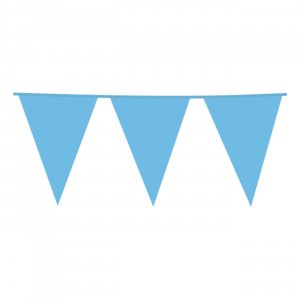 Vimpelgirlang Ljusbl� - 10 meter