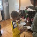 Kundbild Donut wall - Game on: Mitt barnbarn blev otroligt glad....