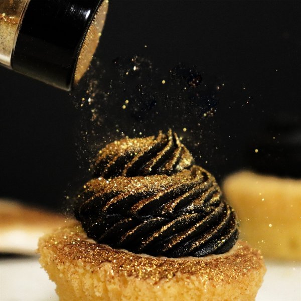 �tbart glitter - Guld - Edible Lustre Snow - PME - 10 g