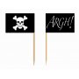 Cake Picks - Piratflaggor - 50 st