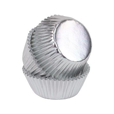Minimuffinsformar - Metallic - Silver - 45 st - PME - Muffinsformar, Cupcakes & Muffins