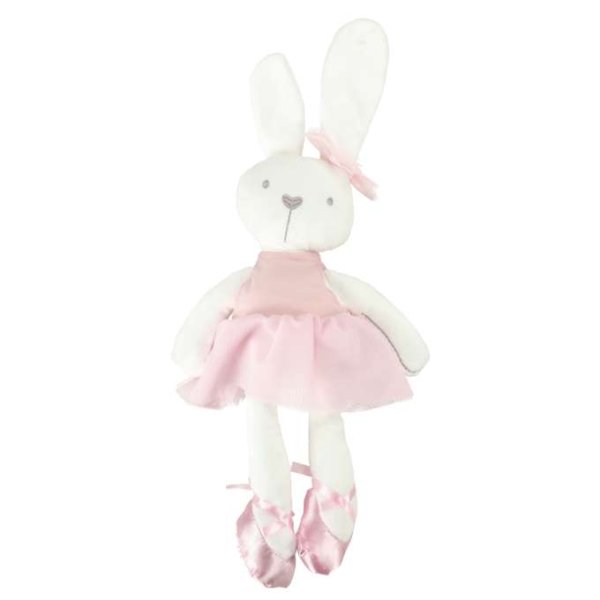 Mjukisdjur Kanin i rosa kl�nning 42 cm