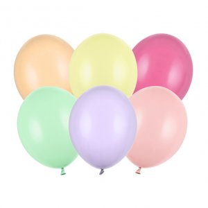 Pastellballonger - Premium 27 cm - Pastellmix Matt - 10-pack